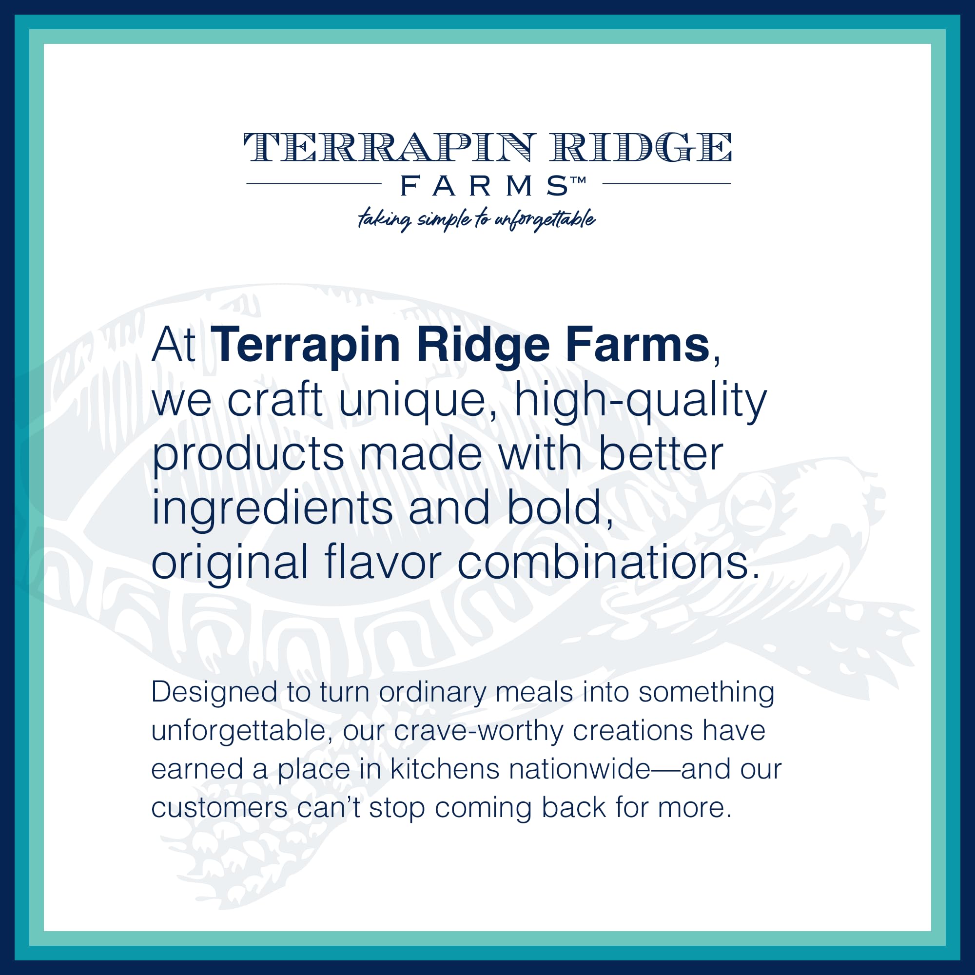 terrapin ridge serving on plate with fries and sandwich for appetizer appeal