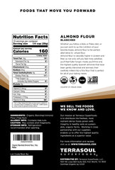Terrasoul Superfoods close-up of superfine almond flour texture for tender baking results