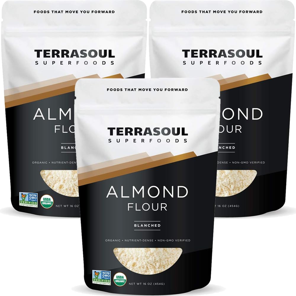Terrasoul Superfoods front packaging showing three resealable pouches and organic label benefit