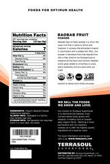 Terrasoul Superfoods powder close-up texture highlighting smooth, fine pulp