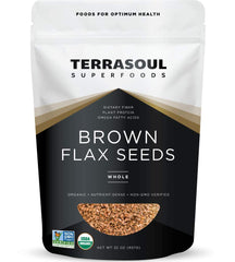 Terrasoul Superfoods front packaging showing 2 lb bag and organic seal benefiting pantry storage