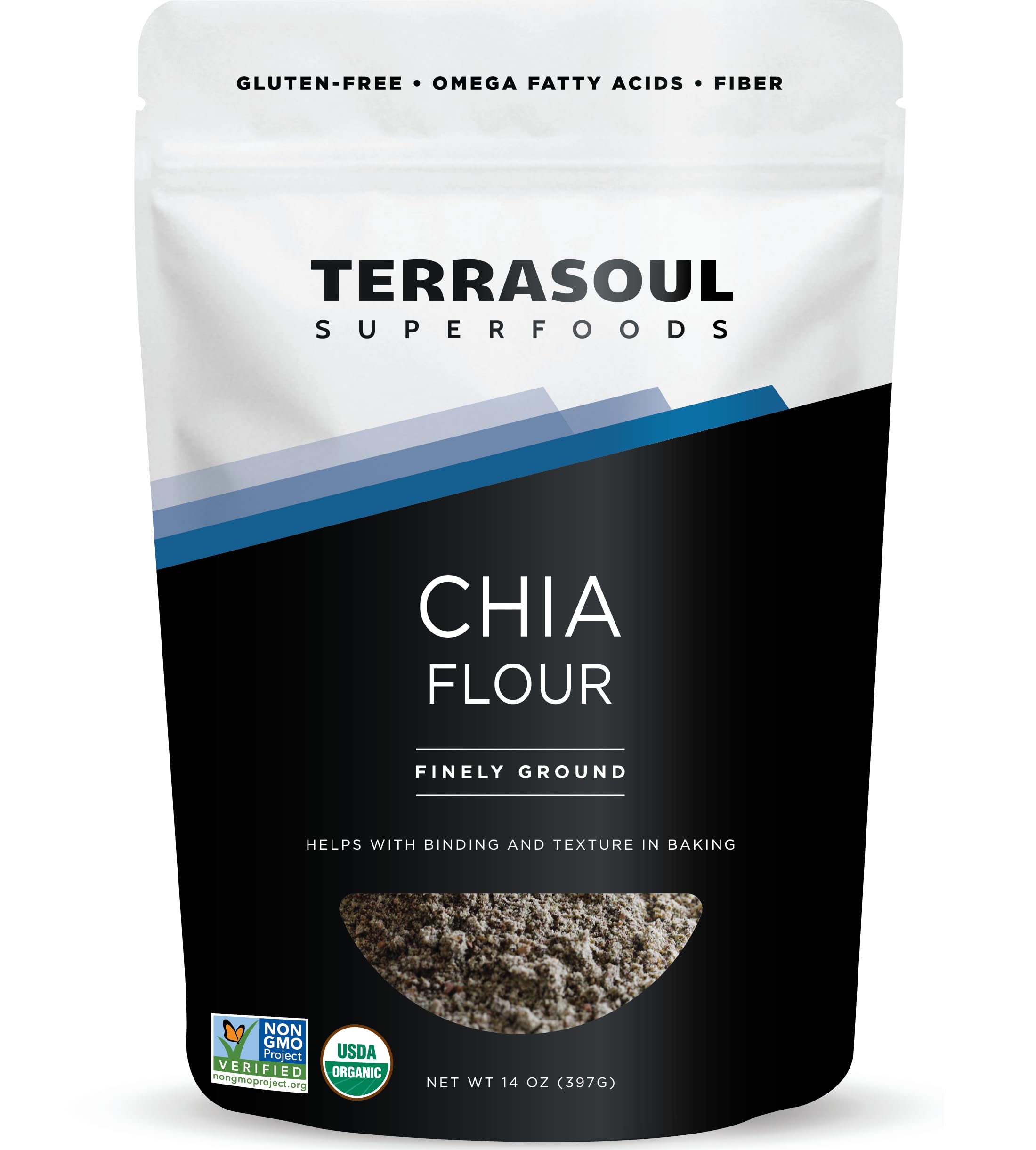Terrasoul Superfoods front packaging showing 14oz pouch and benefits