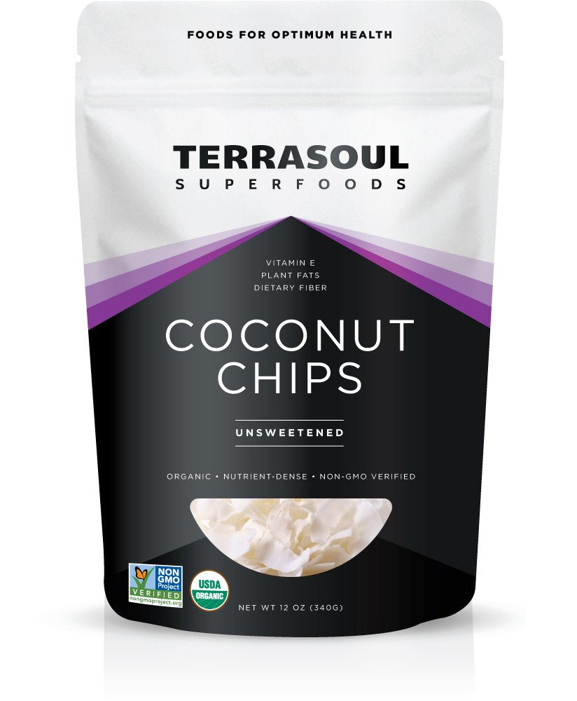 Terrasoul Superfoods front pack showing 12-ounce pouch and organic label benefit