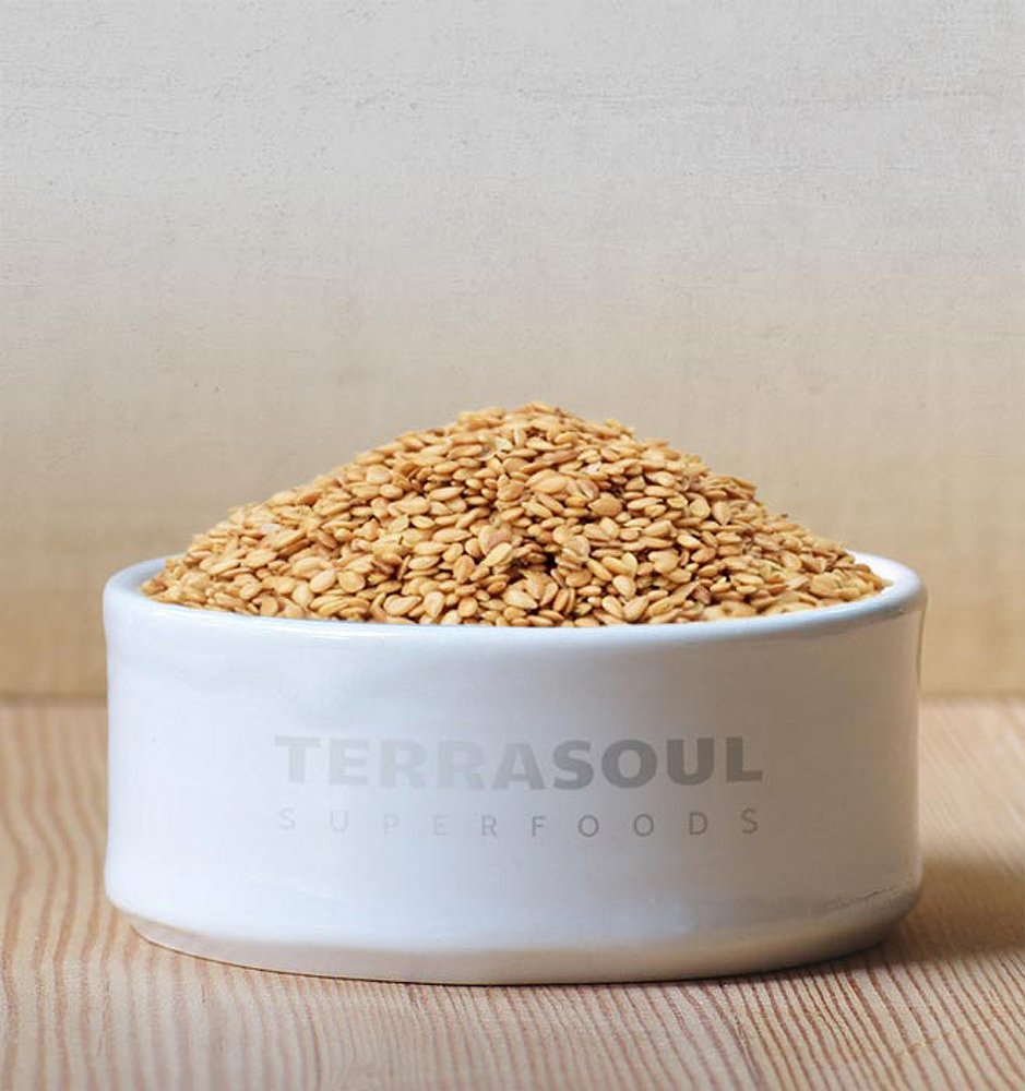 Terrasoul Superfoods seeds in a bowl ready to mix into meals for convenience