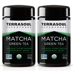 Terrasoul Superfoods front jar showing label and jar benefit freshness