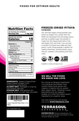 Terrasoul Superfoods close-up of powder texture showing bright color and purity