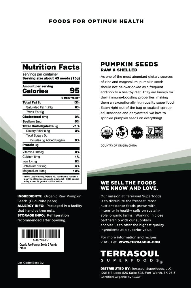 Terrasoul Superfoods close-up of raw pepitas texture and clean shelled seeds for recipes