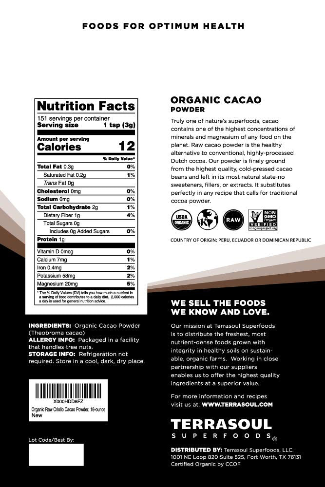 Terrasoul cacao powder close-up texture highlighting rich flavor and purity