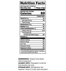 Terrasoul Superfoods chia seeds on measuring spoon showing portion control convenience