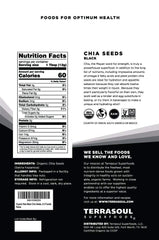 Terrasoul Superfoods close-up of black chia seed texture highlighting nutrient density