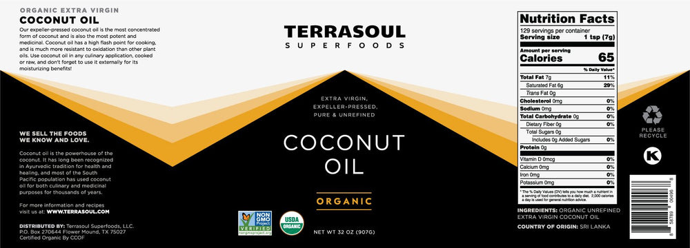 Terrasoul Superfoods open jar close-up of creamy coconut oil texture for cooking benefit