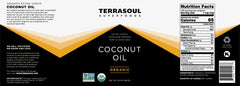 Terrasoul Superfoods open jar close-up of creamy coconut oil texture for cooking benefit
