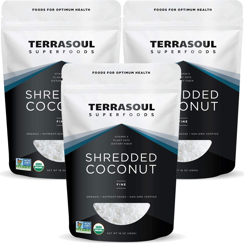 Terrasoul Superfoods front packaging showing organic three-pack, great for pantry stocking