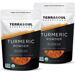 Terrasoul Superfoods front packaging showing two resealable pouches and brand clarity