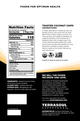 Terrasoul Superfoods close-up of toasted coconut chips texture highlighting crisp golden edges