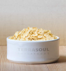 Terrasoul Superfoods chips in a bowl beside yogurt to show use as a crunchy topping