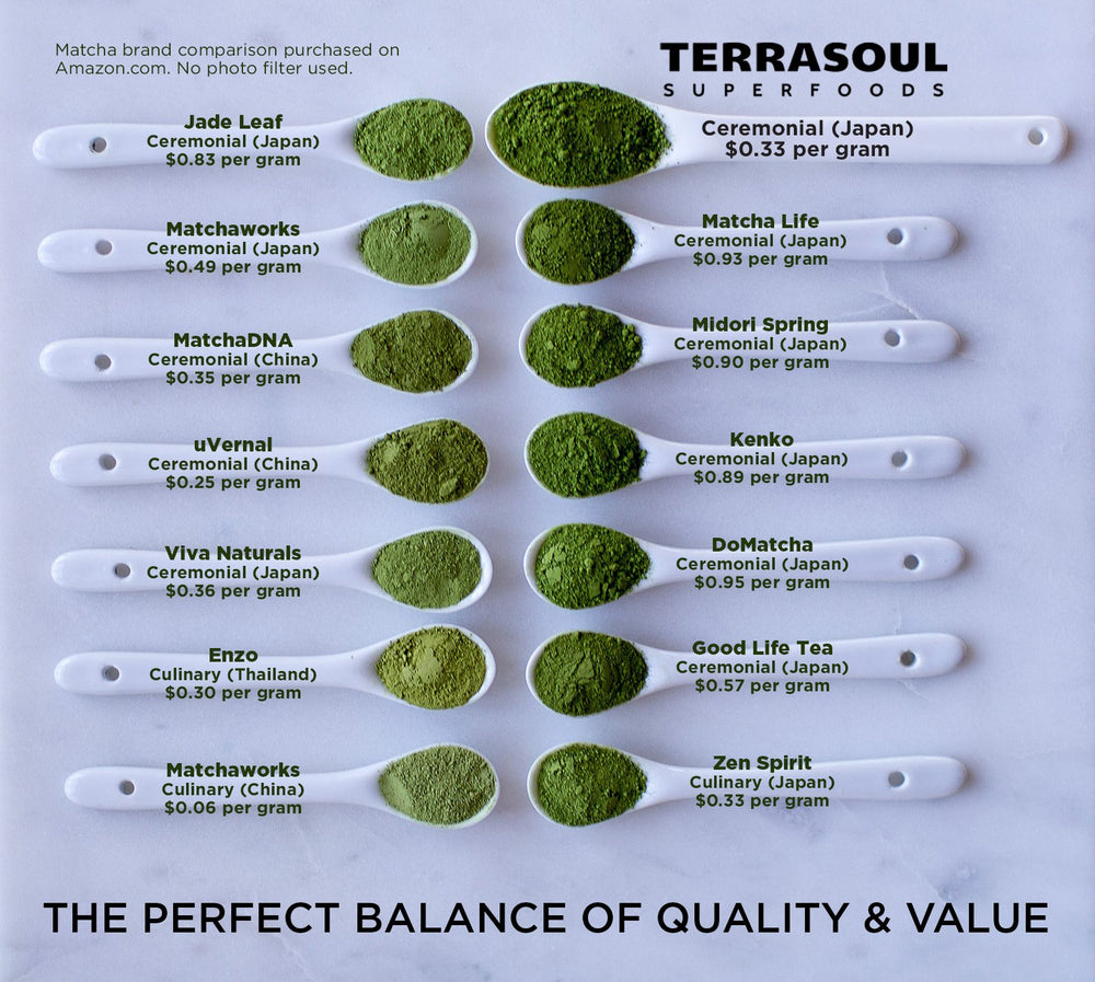Terrasoul Superfoods whisking matcha in bowl demonstrating smooth mix benefit