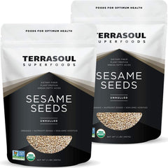 Terrasoul Superfoods front packaging showing two 2 lb bags and label benefit