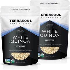 Terrasoul Superfoods front packaging showing resealable 2lb bags and product name for pantry convenience