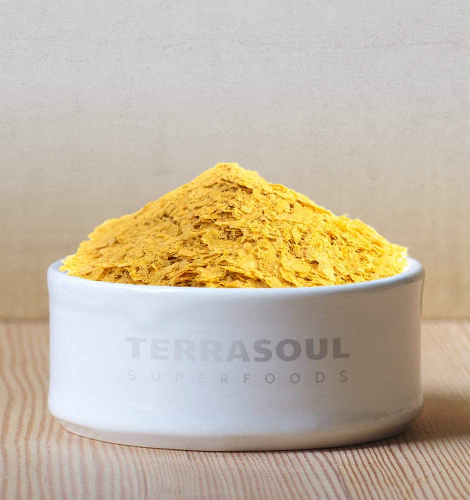 Terrasoul Superfoods yeast flakes close-up texture highlighting savory flavor