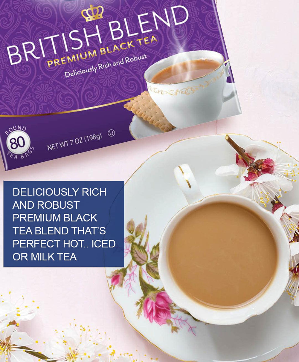 Open bulk box of Tetley tea bags ready for quick restocking benefit