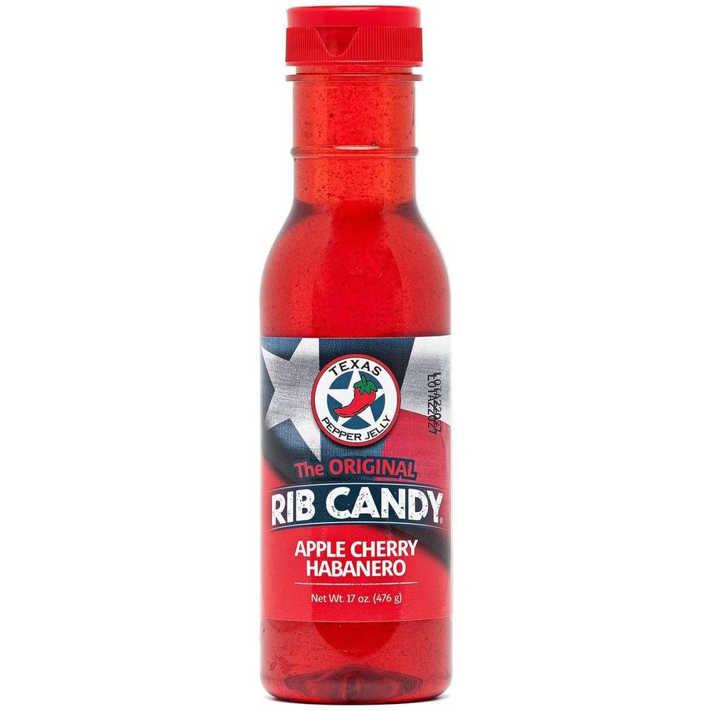 Texas Pepper Jelly front bottle shot showing label and 17oz size for clear identification and shelf appeal