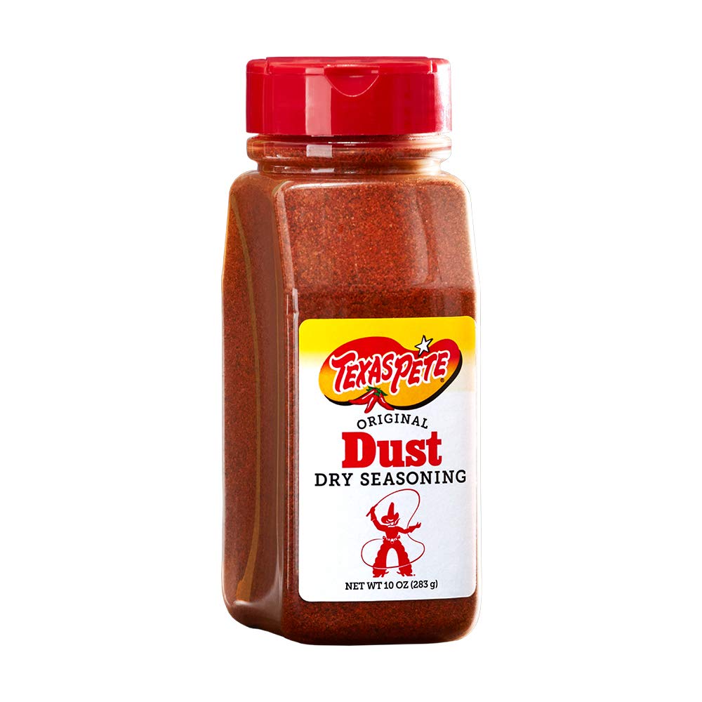 Texas Pete Original Dust shaker top detail, easy pour for precise seasoning