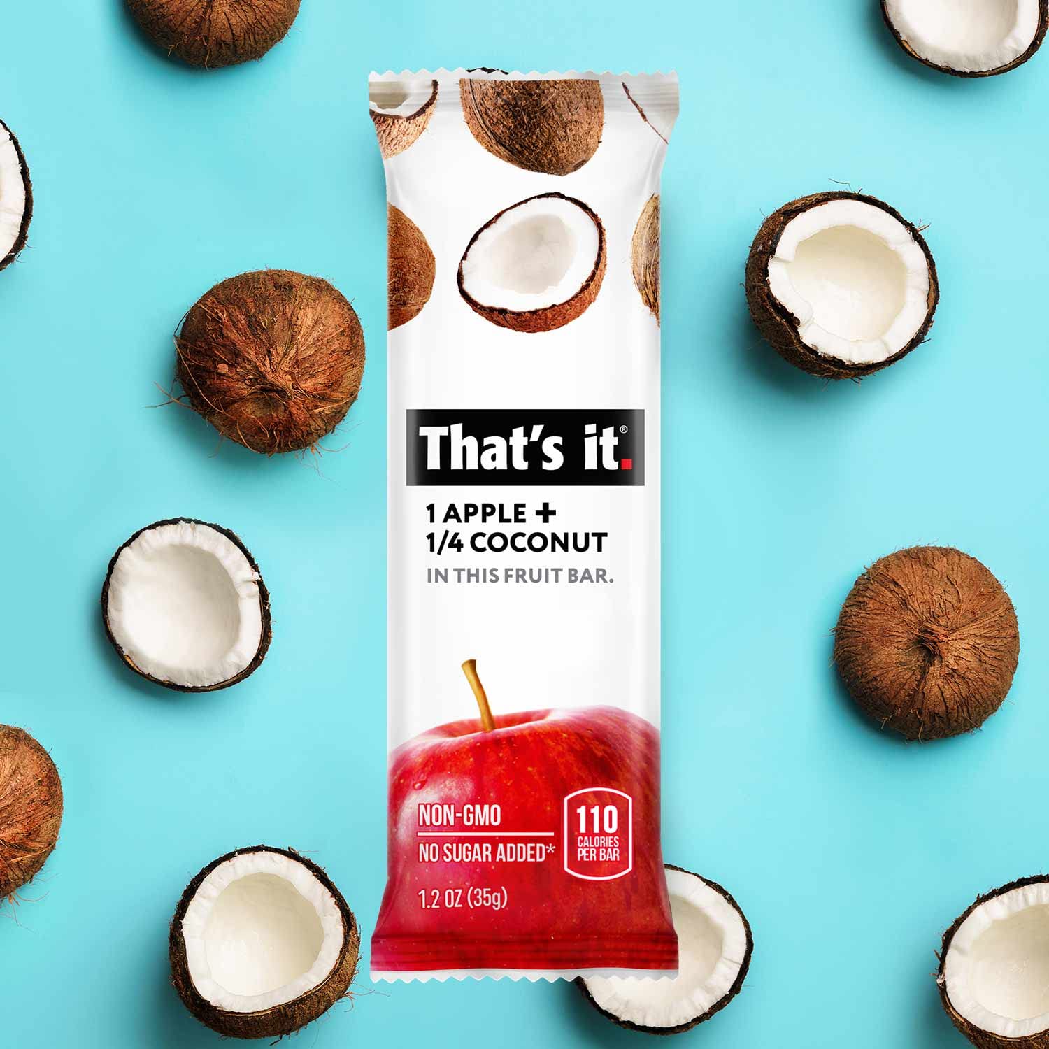 That’s It. ingredients label showing apple and coconut only