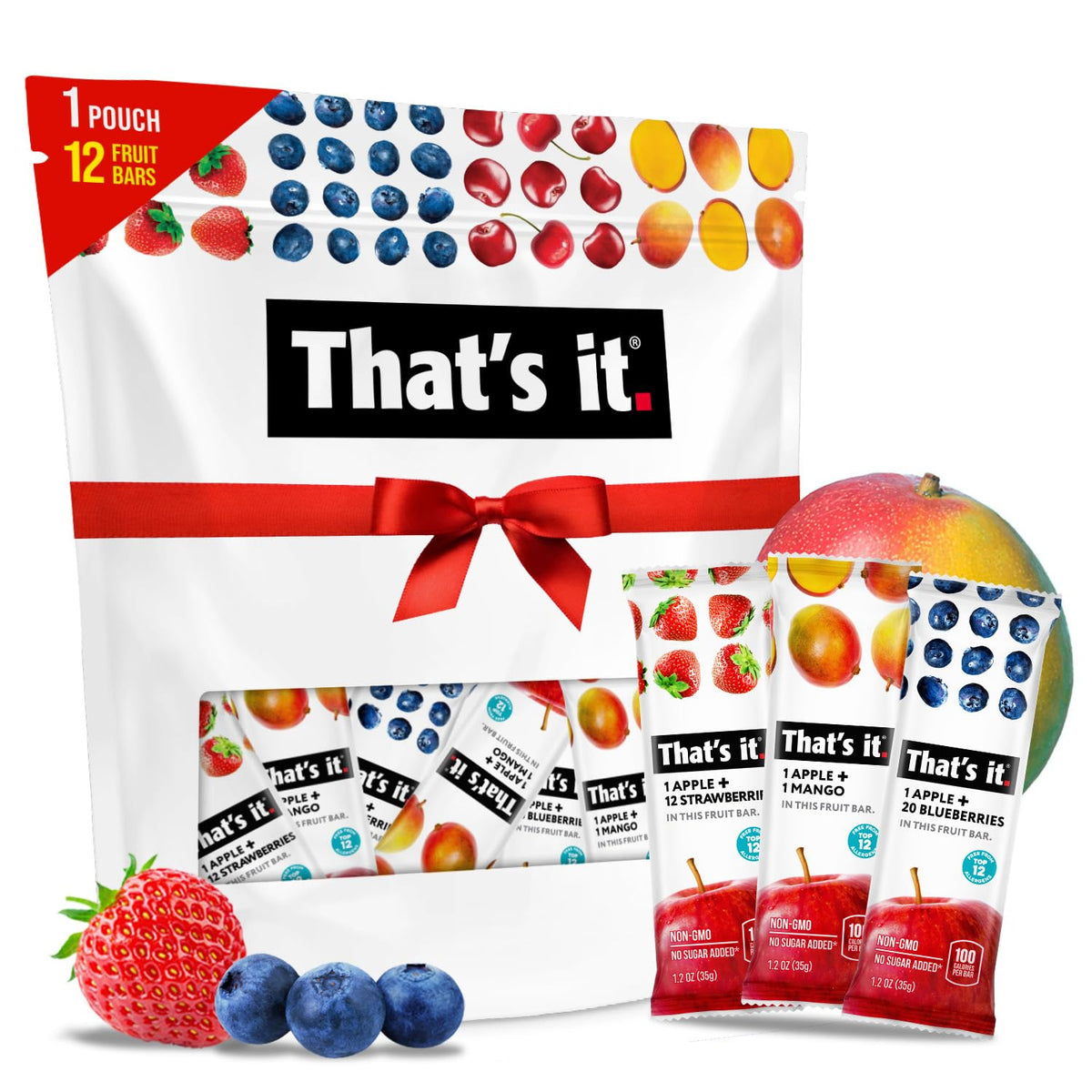 That’s it. front packaging 12-pack shows assortment and shelf-stable convenience