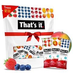 That’s it. front packaging 12-pack shows assortment and shelf-stable convenience