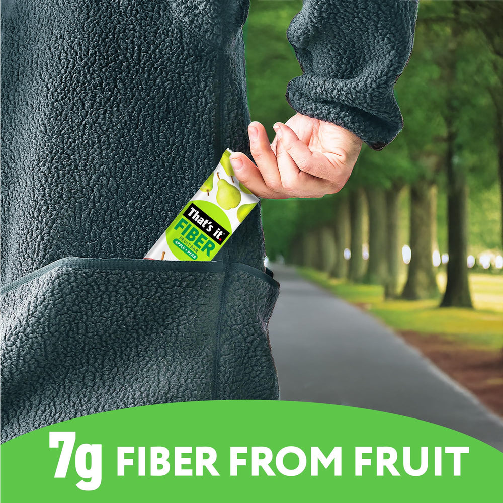 That’s it. cross-section of pear bar showing dense fruit fiber and chewable texture