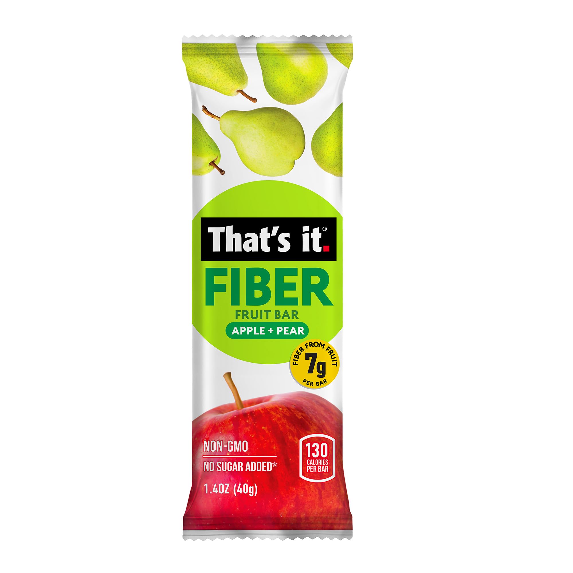 That’s it. unwrapped pear bar close-up highlighting natural texture and satiety