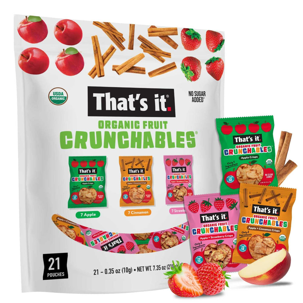 That’s it. front packaging showing 21-pack variety and clean ingredient benefit