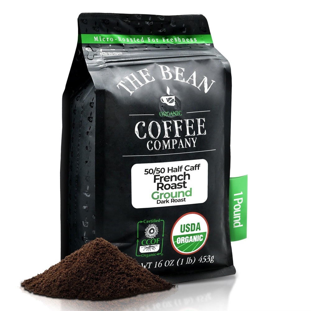 The Bean front packaging 16 oz bag showing organic label and benefits