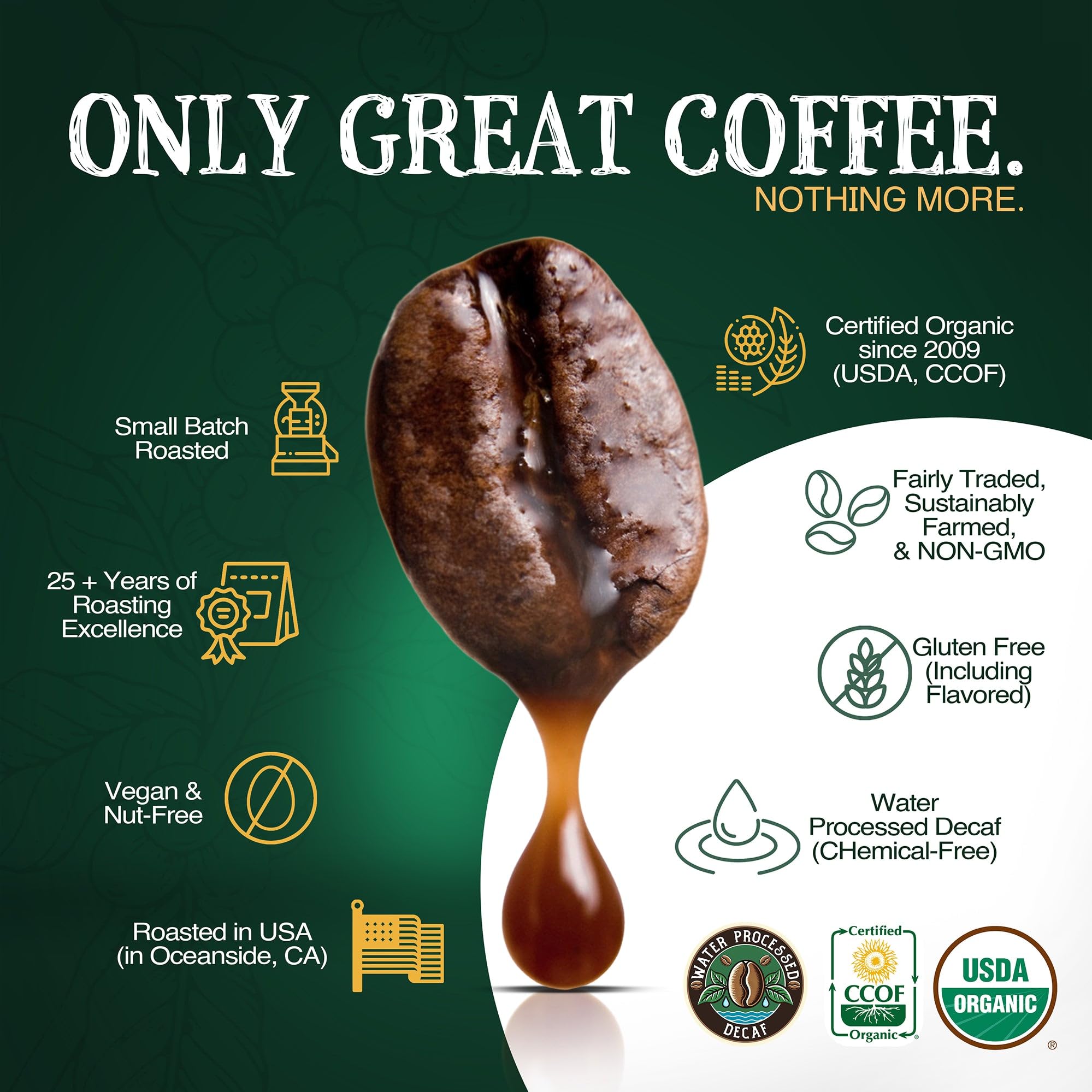The Bean Coffee Company measuring spoon with beans illustrating portion control