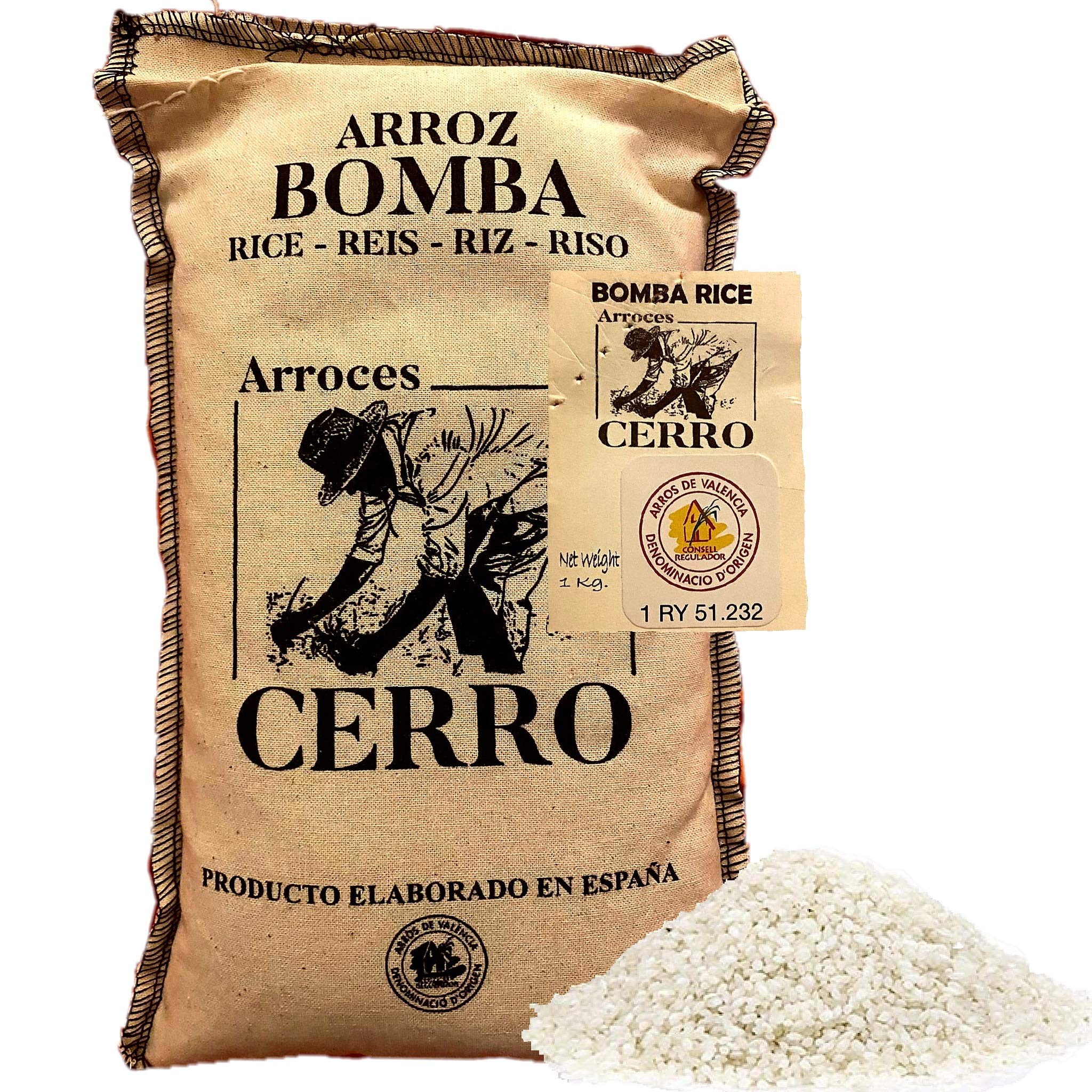 THE BLACK HOOF front packaging showing 1 kg bomba rice and product clarity benefit