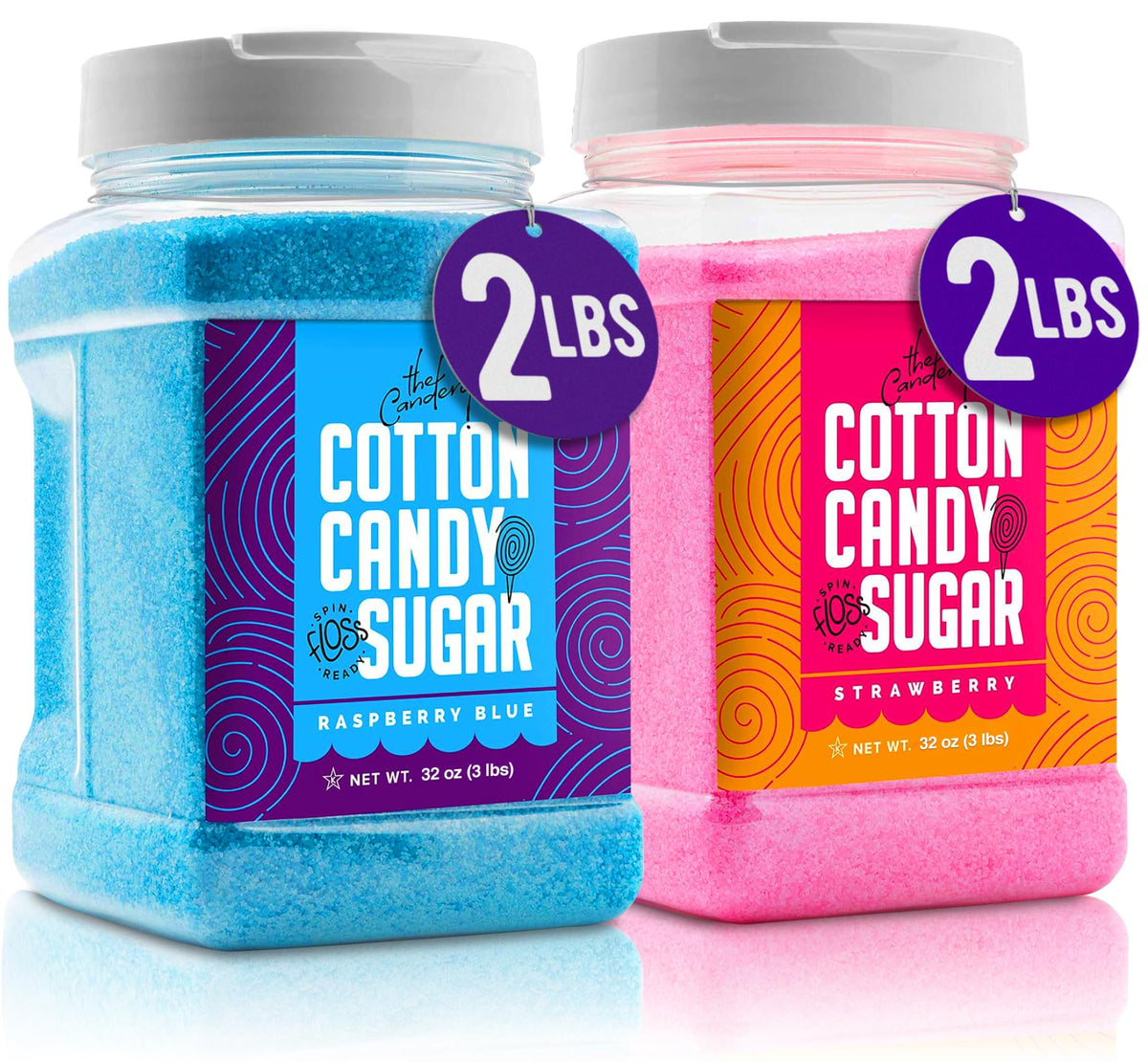The Candery front packaging showing both jars for quick selection and vibrant appeal