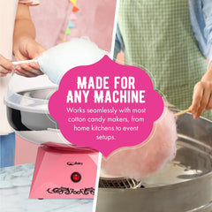 The Candery Raspberry Blue floss sugar texture showing vivid color and smooth flow