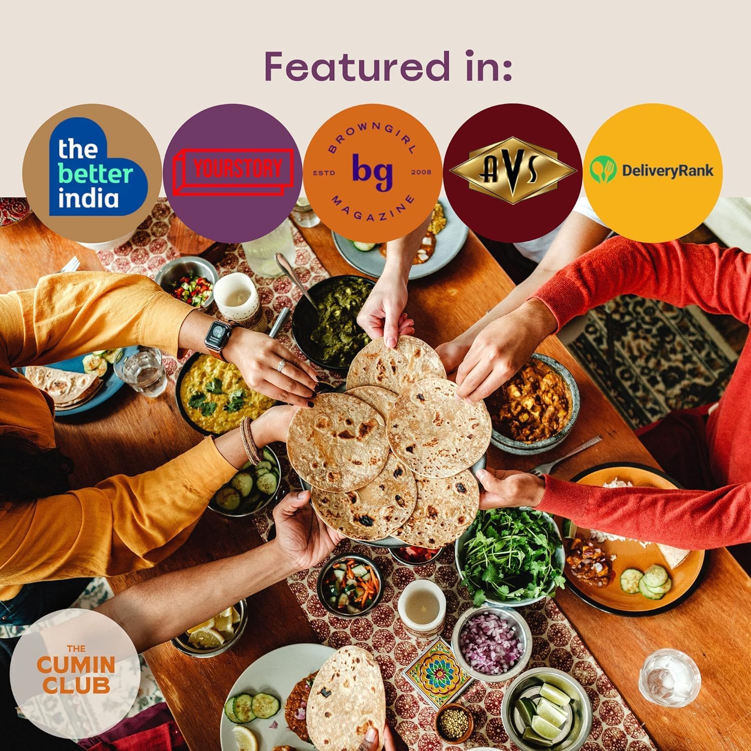 The Cumin Club three pouches lined up to show included meal varieties