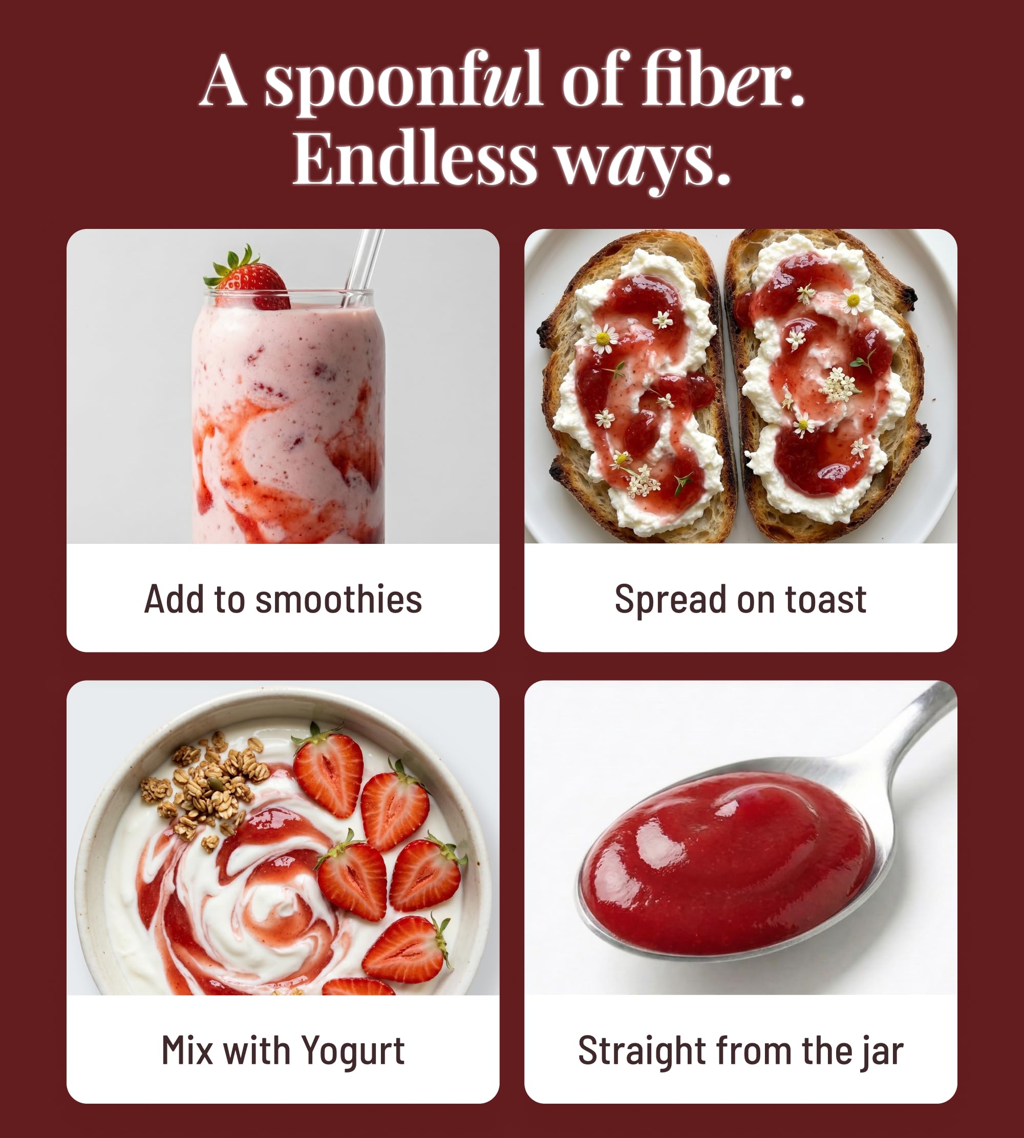 The Fiber Gel in a breakfast setting showing versatile daily use