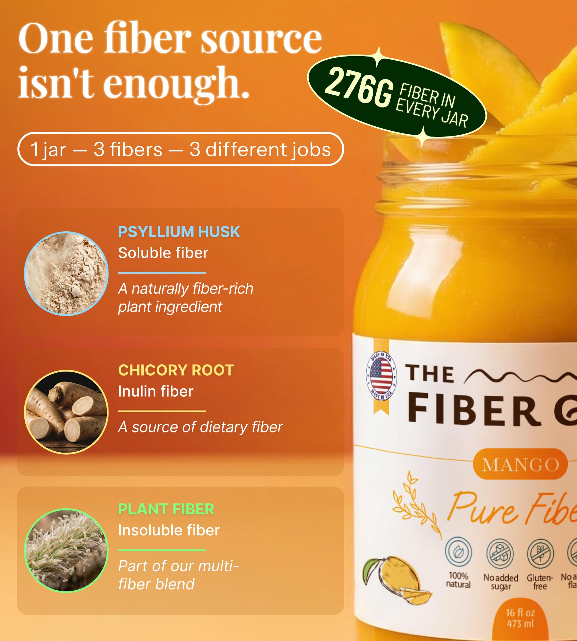 The Fiber Gel blended into a yogurt bowl showing easy mixability