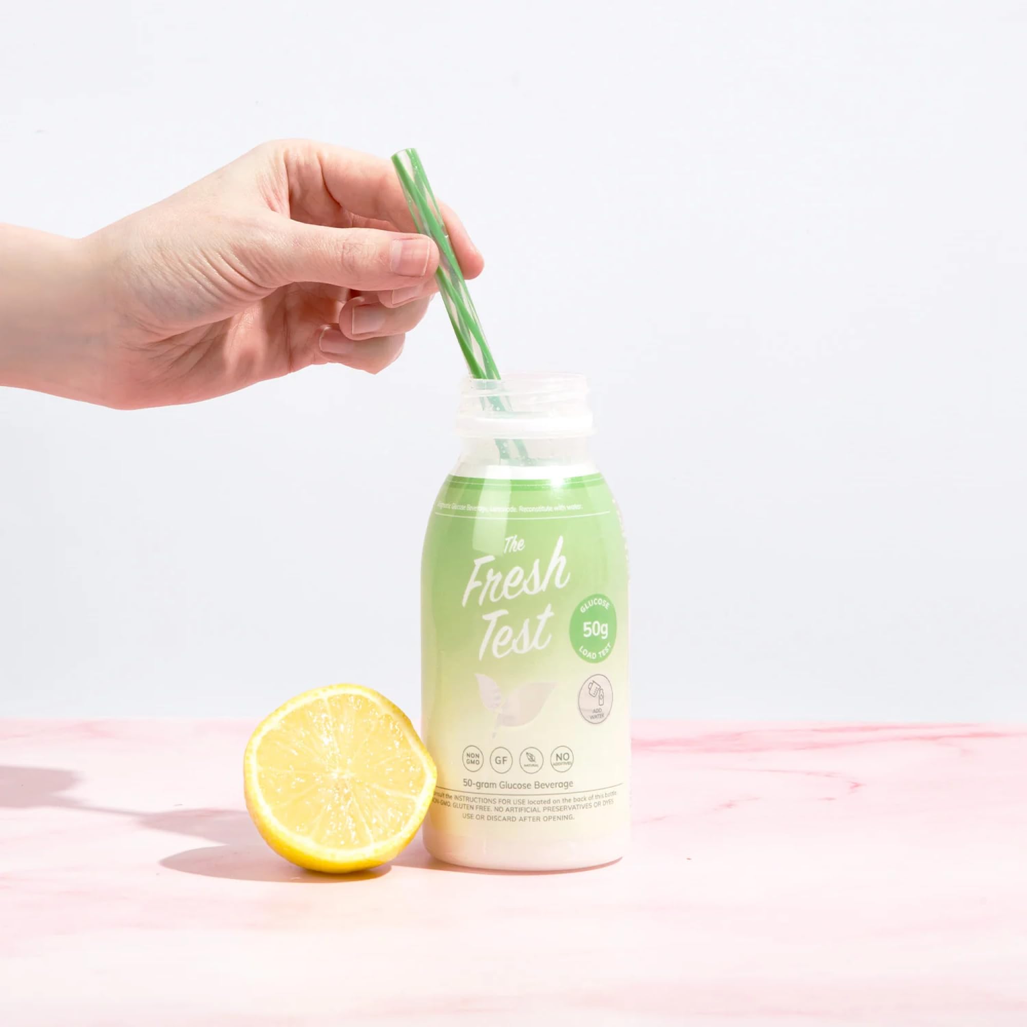 Lifestyle shot of The Fresh Test in a travel bag, illustrating portability and convenience