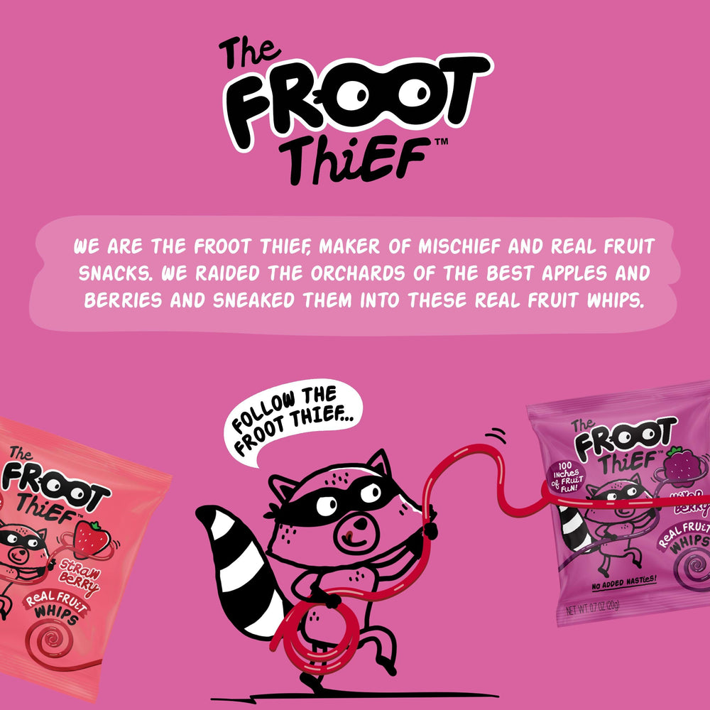 THE FROOT THIEF inside a child’s lunchbox showing school-safe benefit