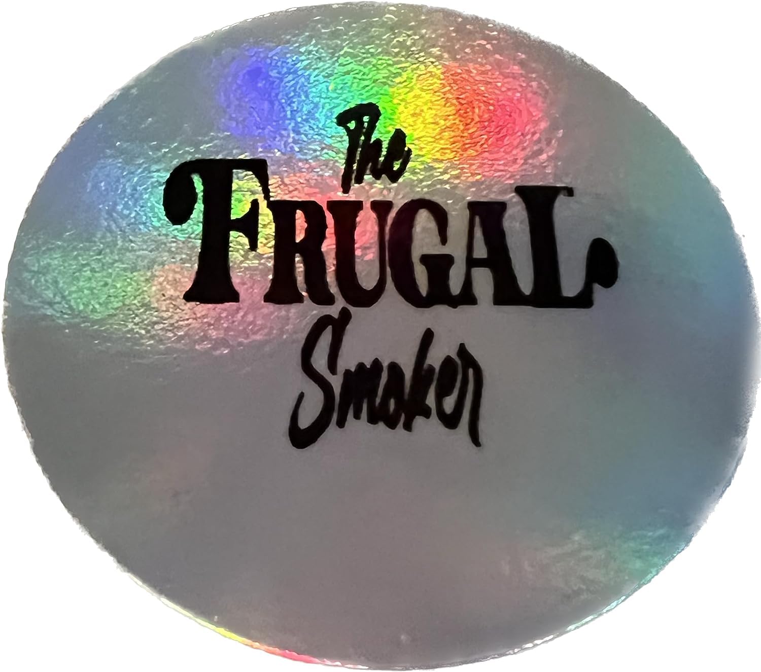 The Frugal Smoker the frugal smoker sticker included lifestyle image showing collectible appeal benefit