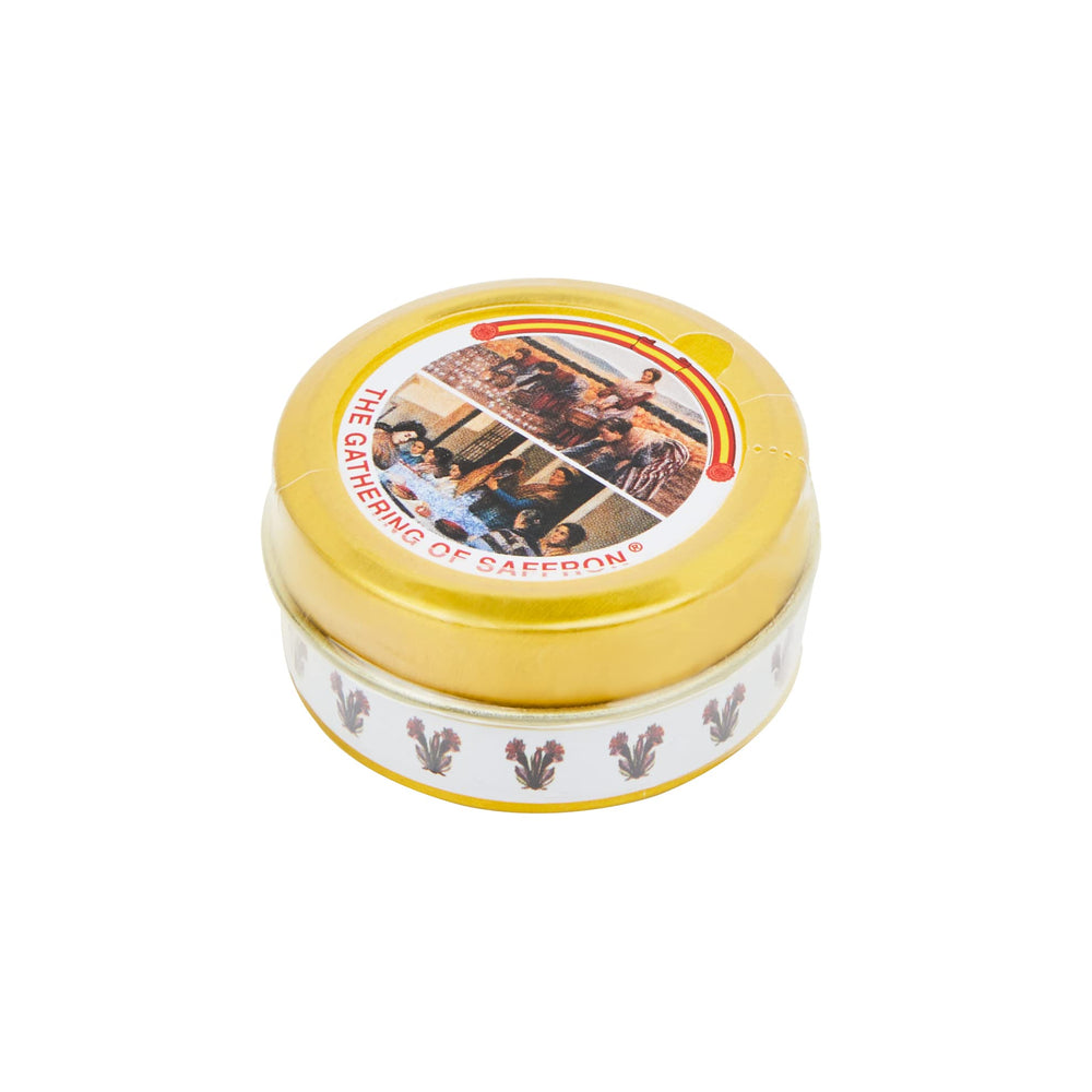 The Gathering of Saffron threads rehydrating in warm water, releasing rich aroma