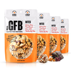 The GFB front packaging shows resealable 4 oz bag and flavor benefits