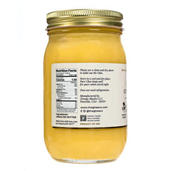 Close-up texture of The Ghee Co. ghee highlighting smooth, caramelized butterfat