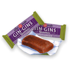 The Ginger People close-up gummy texture showing soft chewability