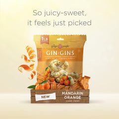 The Ginger People GIN GINS individually wrapped chews displayed ready for travel and sharing