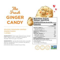 GIN GINS chew melted in tea demonstrating The Ginger People citrus-ginger flavor boost